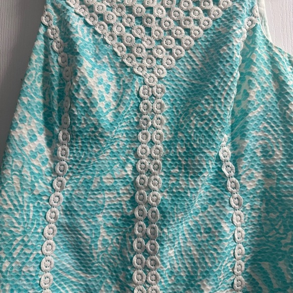 Lilly Pulitzer MacFarlane Shorely Blue Sea Cups Shift Dress - Picture 2 of 6